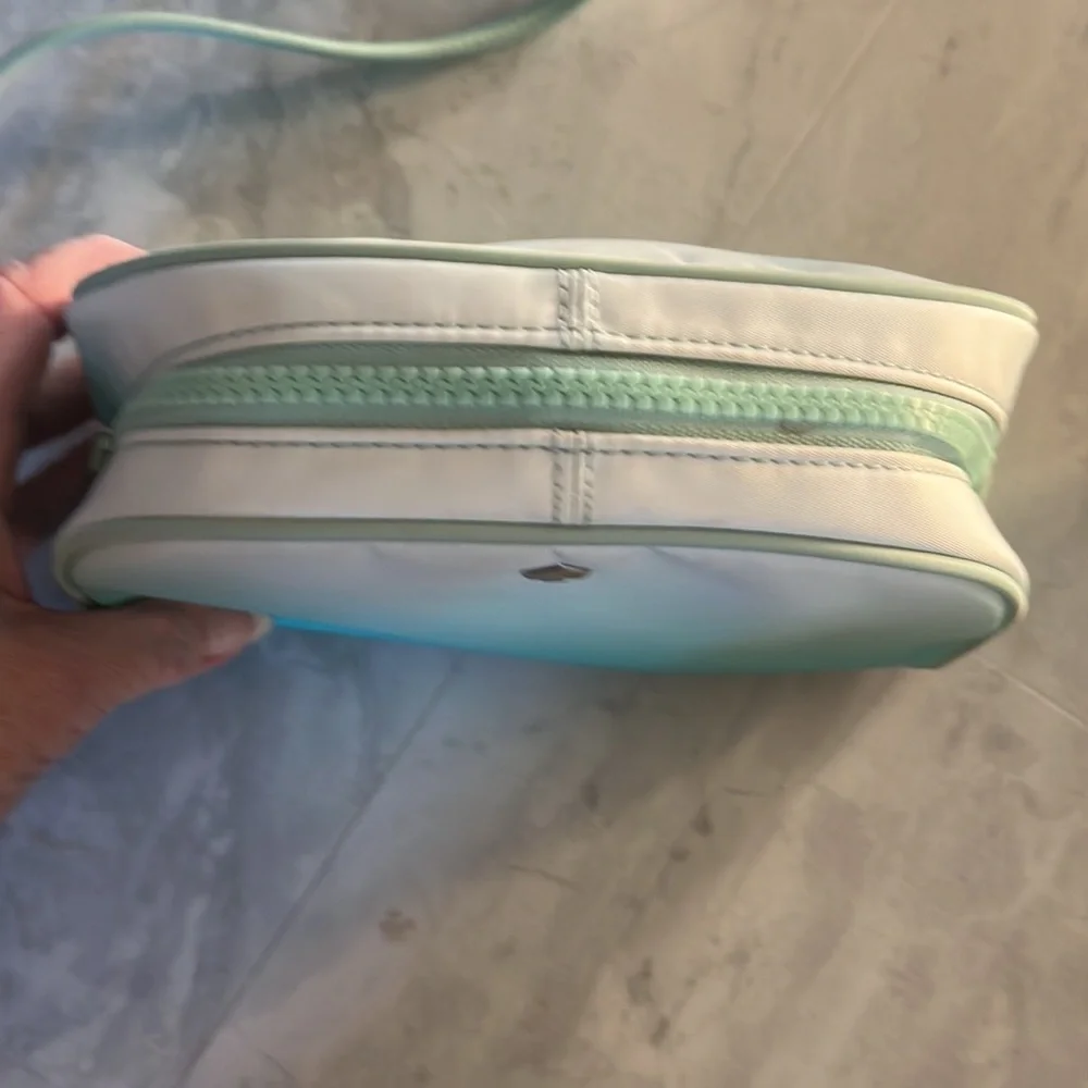 Kate Spade  nearly new  2 piece Nylon Travel crossbody& Makeup Bag  Ombre  Clean